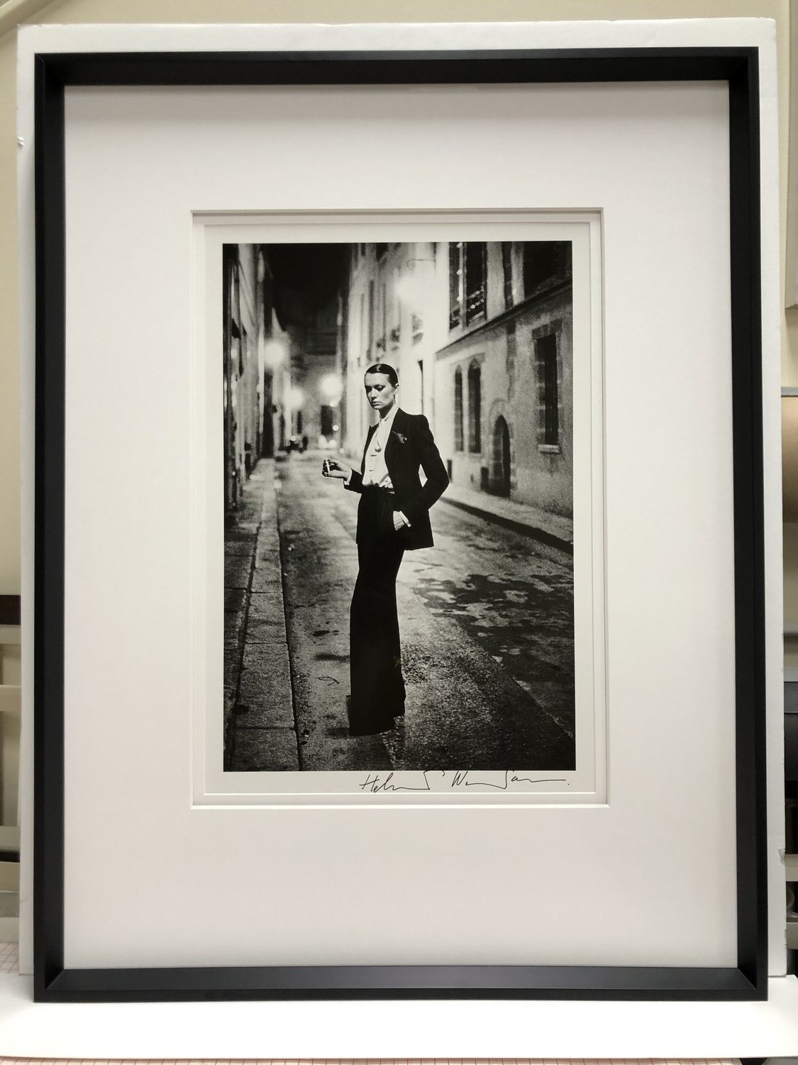 Photo by: Helmut Newton in black frame
